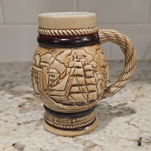 Avon Nautical Ceramic Stein with Ship Design